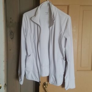 Danskin White Sport Jacket L